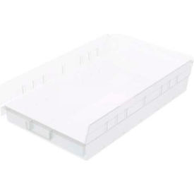Plastic Nesting Storage Shelf Bin 11-1/8"W x 17-7/8"L x 4"H Clear