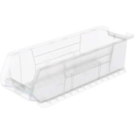 Plastic Super-Size Stacking Bin, 23-7/8"L x 8-1/4"W x 7"H, Clear