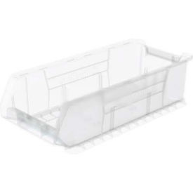 Plastic Super-Size Stacking Bin, 23-7/8"L x 11"W x 7"H, Clear