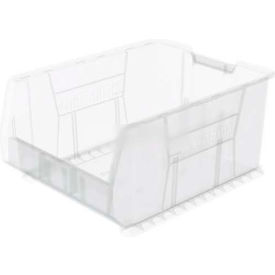 Plastic Super-Size Stacking Bin, 23-7/8"L x 18-1/4"W x 12"H, Clear