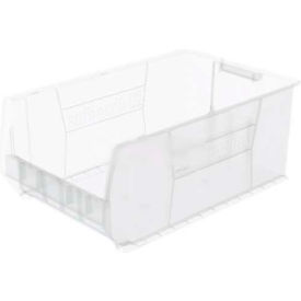 Plastic Super-Size Stacking Bin, 29-1/4"L x 18-3/8"W x 12"H, Clear