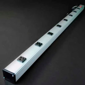 Power Strip W/Lighted Switch, 8 Outlets, 15A, 6' Cord