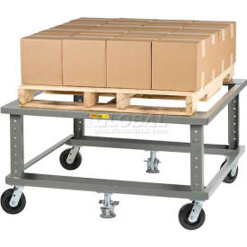 Ergonomic Adjustable Height Pallet Stand PDE-4848-6PH2FL - 48 x 48 3600 Lb.