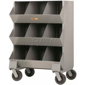 Heavy Duty Steel Mobile Storage Bins MS3-1532, 9 Openings, 32"L x 20"W x 45-1/2"H