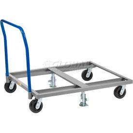 Pallet Dolly with Handle, 48" x 48", Floor Lock