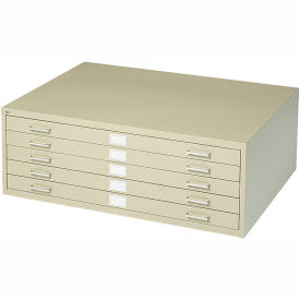 5 Drawer Blueprint Flat File Cabinet, 40-1/2W, Tropic Sand