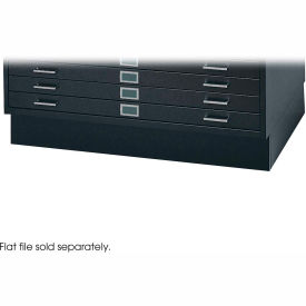 Closed Flat File Cabinet Base For 4994, 40-1/2"W, Black