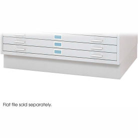 Closed Flat File Cabinet Base For 4994, 40-1/2"W, White