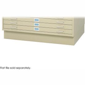 Closed Flat File Cabinet Base For 4996 and 4986, 46-3/8"W, Tropic Sand