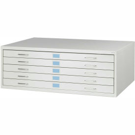 Facil Steel Flat File Cabinet Base, Medium, 46-1/"W, Gray