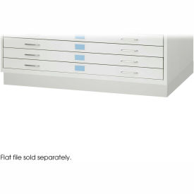 Facil Closed Flat File Cabinet Base, Medium, 46-1/4"W, Gray