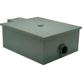 Low Profile Grease Interceptor, 70 Lbs. Grease Capacity