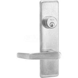 Exit Device Lever Trim, Locking, Less Core, Grade 1, AU Handle