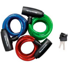 Cable Lock 3-Pack Keyed Alike 6'L Keyed Cable Bike lock