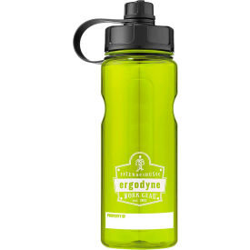 Chill-Its Plastic Wide Mouth Water Bottle, 1 Liter, Lime