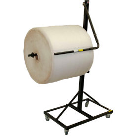 Single Arm Bubble/Foam/Poly Dispenser Floor Unit, 24"L x 24"W x 30"H, Black