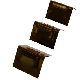 Plastic Edge Protectors, 2-1/4"W x 1-5/8"L, Black, 1000/Pack