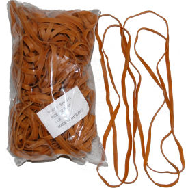 Large Rubber Bands, 1/4"W x 12" Circumference, Crepe, Approximately 55 Bands