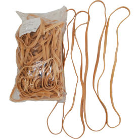 Large Rubber Bands, 1/4"W x 17" Circumference, Crepe, Approximately 35 Bands