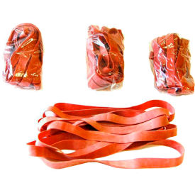 Heavy Duty Rubber Bands, 1"W x 34" Circumference, Crepe, 12 Bands