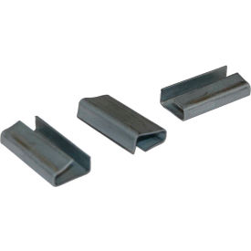 Standard Duty Snap On Polypropylene Strapping Seals, 1/2" Strap Width, Pack of 1000