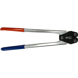 Premium Front Action Sealer for 1/2" Strap Width, 20"L x 2"H, Blue/Orange/Silver