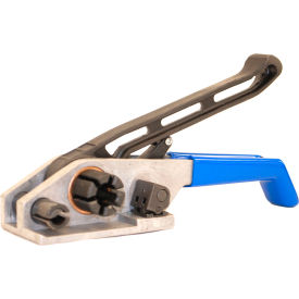 Premium Windlass Tensioner for Poly Strapping for 1/2-3/4" Strap Width, Blue/Silver
