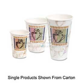 Insulated Hot Paper Cups, PerfecTouch, 8 Oz., 500/Carton, Coffee Dreams Design