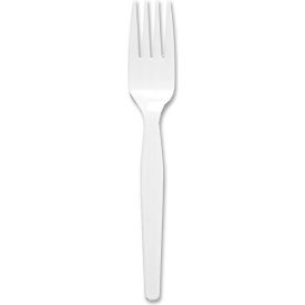 Forks, Polystyrene, White, 100/Box