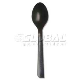 Spoons, Recycled Polystyrene, Black, 1000/Carton