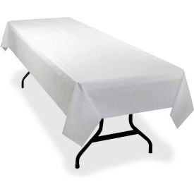 Banquet Roll Tablecover, 40"W x 300'L, Plastic, White, 1/Roll