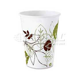 Hot Paper Cups, 8 Oz., 1,000/Carton, White/Nature Design