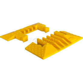 4 Channel End Boot, Pair, Yellow, 125-Y