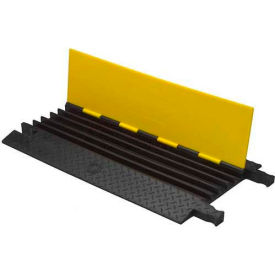 Cable Protector 5-Channel Lineal, Yellow/Black