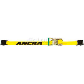 2" x 30' Ratchet Strap with Short-Wide Ratchet Buckle & Flat Hooks