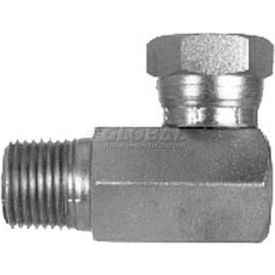 Pipe Swivel To Male Pipe 90 degree Elbow, 3/8-18 NPSM Nut, 3/8-18 Male NPT-Min Qty 15