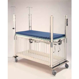 Infant ICU Standard Crib, 30"W x 44"L x 61"H, Flat Deck, Epoxy