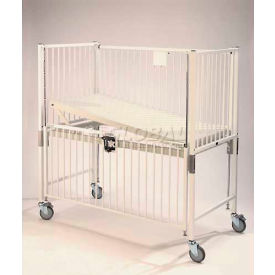 Infant Standard Crib, 30"W x 44"L x 61"H, Trendelenburg Deck, Epoxy