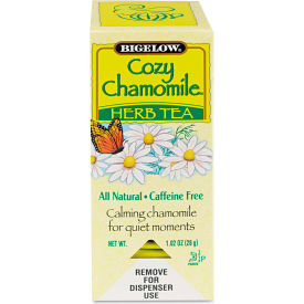 Caffeine-Free Herbal Tea, Cozy Chamomile, 8 Oz Single Cup Bags, 28/Box