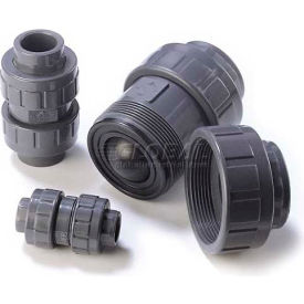 Ball Check Valve, EPDM, Schedule 80, True Union, 2", PVC