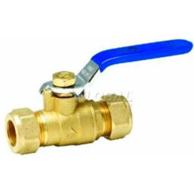 Ball Valve, Compression Ends, 3/4", Brass
