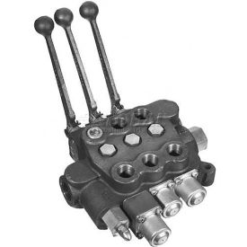 Directional Control Valve, 3 Spools, 4 Way Spool Action