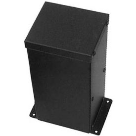 Buyers Blank Console, Black Powder Coated Steel, 7" W x 6-1/8" D 14-1/8" H