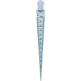 Taper Gage, 1/32 - 5/8 (0.8 - 15mm) Range, 1/64 (0.1mm) Graduation