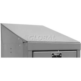 Slope Top End Closure 15"D x 5"H - Dark Gray