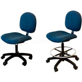 550 Series Chair, ESD Vinyl, Nylon Base, Blue