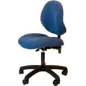 WSI 1000 Series Chair ESD Fabric, Nylon Base, 18"-23"H, Black