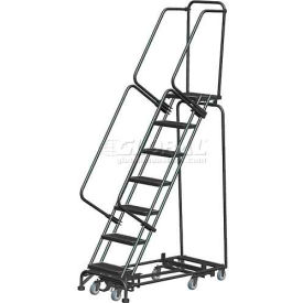 7 Step 16"W All-Directional Steel Safety Ladder w/ Standard Rails