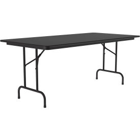 Laminate Folding Table, 36" x 72", Black