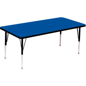 Activity Tables, 72"L x 36"W, Standard Height, Rectangular - Blue